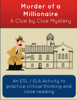 Preview of Distance Learning Critical Thinking Mystery: Millionaire Murder Google Slides