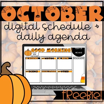 Preview of Distance Learning Daily Digital Agenda & Schedule Templates for Google Slides