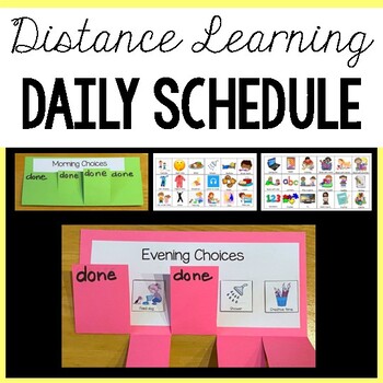 Preview of Distance Learning Daily Schedule
