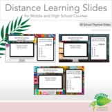 Distance Learning Daily Slides for Middle School & High Sc