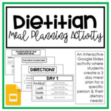 Distance Learning: Dietitian Meal Planning Activity | Care
