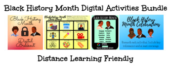 Preview of Distance Learning: Digital Black History Month Activities
