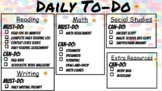 Distance Learning Digital Daily To-Do List