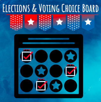 Preview of Distance Learning: Digital Election & Voting Choice Board Menu