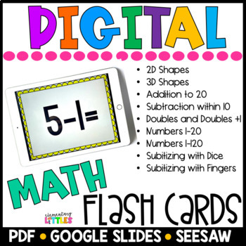 Preview of Digital Flash Cards MATH