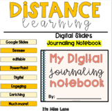 Distance Learning: Digital Journaling Notebook