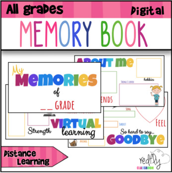 Preview of End of the Year Digital Memory Book/ Distance Learning