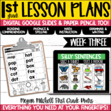 First Grade Lesson Plans Digital & Paper Pencil Week 3 Goo