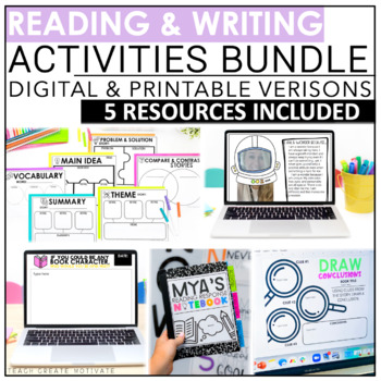Preview of Reading Comprehension & Writing Prompt Activities Bundle
