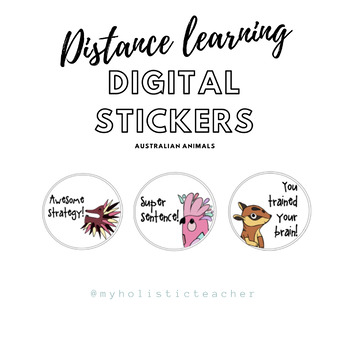 Distance Learning Digital Stickers Pack