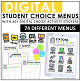 Digital Student Choice Menus