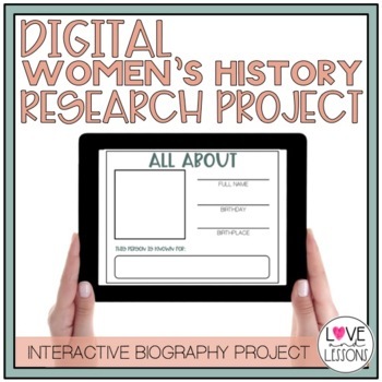 Preview of Distance Learning Digital Women's History Research Project