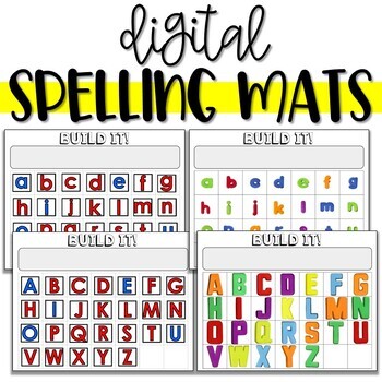 Preview of Distance Learning - Digital Word Building Mats