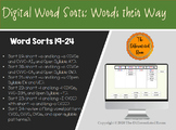Distance Learning: Digital Closed Word Sorts - Short vs Lo