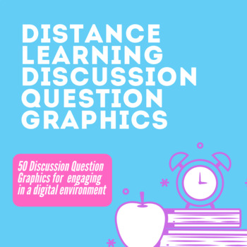 Preview of Distance Learning Discussion Question Graphics
