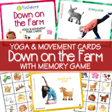 Farm Theme Yoga & Movement Cards with Memory Game