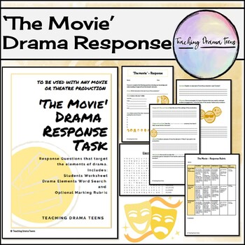 Preview of Distance Learning - Drama - Movie Response