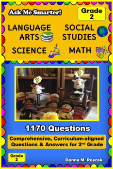 Preview of 2nd Grade Curriculum Questions-Language Arts, Social Studies, Science, and Math