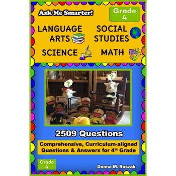 Preview of 4th Grade Curriculum QUESTIONS -Language Arts, Social Studies, Science, and Math
