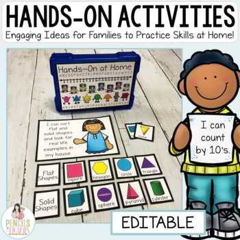 Preview of Hands On Homework Activities | Morning Work | Centers