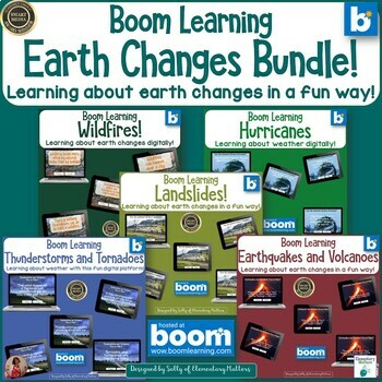 Preview of Earth Changes Bundle Boom Learning Digital Task Cards