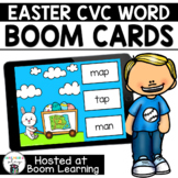 Distance Learning- Easter CVC Words Boom Cards Deck