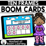 Distance Learning- Easter Ten Frame - How Many More? Boom 