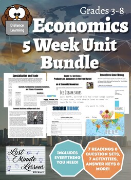 Preview of Distance Learning: Economics Unit Bundle