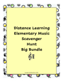 Distance Learning Elementary Music Scavenger Hunt Big Bundle