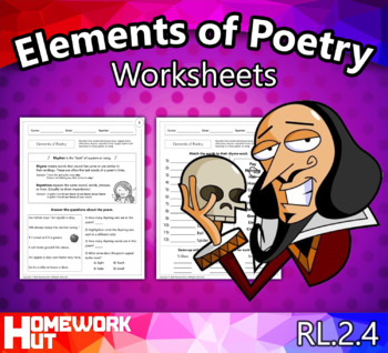 Preview of Elements of Poetry Worksheets