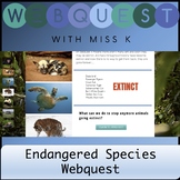 Distance Learning Endangered Species Webquest