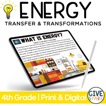 Preview of 4th Grade - DIGITAL - Energy - Google Classroom Slides - NGSS