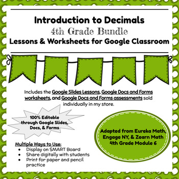 Preview of Digital & Printable Engage NY Grade 4 Math Module 6 for Google Classroom