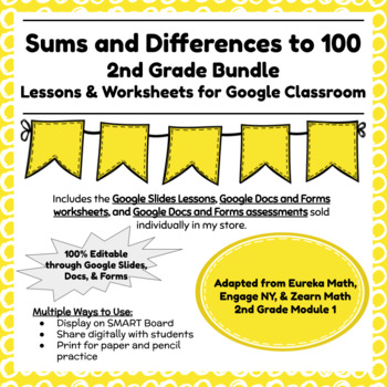 Preview of Digital & Printable Engage NY Grade 2 Math Module 1 for Google Classroom