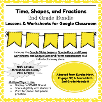 Preview of Digital & Printable Engage NY Grade 2 Math Module 8 for Google Classroom