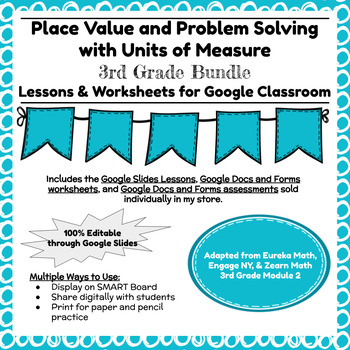 Preview of Digital & Printable Engage NY Grade 3 Math Module 2 Bundle