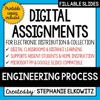 Preview of Engineering Design Process Digital Activities | Distance Learning