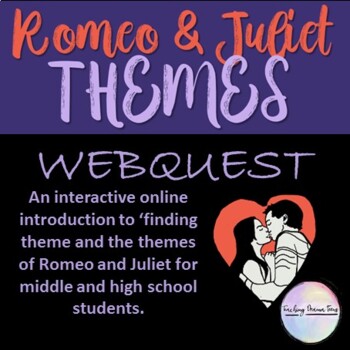 Preview of Distance Learning - English - Romeo & Juliet THEMES Webquest