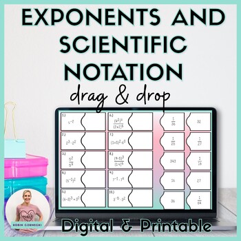 Preview of Exponents and Scientific Notation Digital|Printable Activity