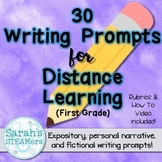 Distance Learning Expository and Narrative Writing Prompts