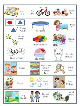Distance Learning FREE In-Home Visual Schedule with Picture Icons