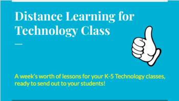 Preview of Distance Learning FREEBIE for Technology Class