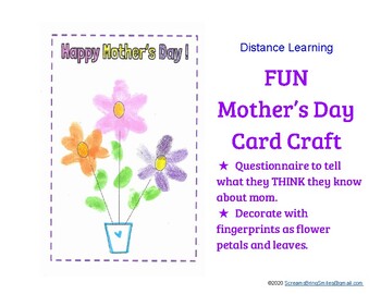 Preview of Distance Learning: FUN Mother’s Day Interview & Card Craft