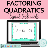 Distance Learning: Factoring Quadratics Digital Task Cards