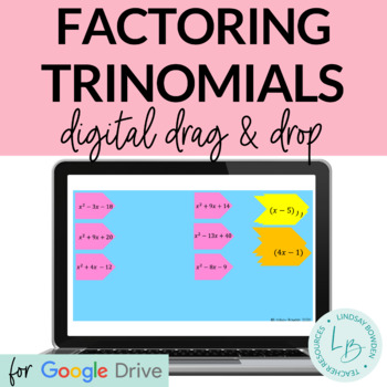Preview of Distance Learning Factoring Trinomials Digital Activity
