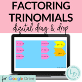 Distance Learning Factoring Trinomials Digital Activity