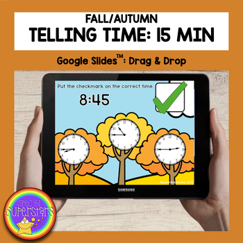 Preview of Distance Learning- Fall/Autumn Time: 15 Min Intervals: A Google Slides Activity