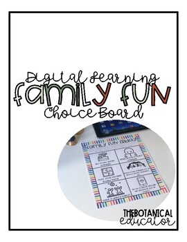 Preview of Family Fun Choice Board