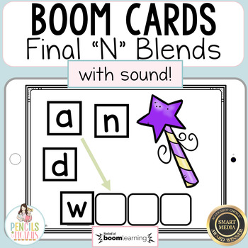 Preview of Digital Phonics Practice | Boom™ Cards | Final N Blends Game