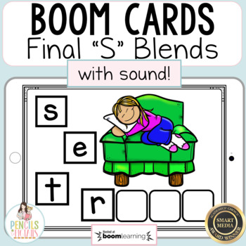 Preview of Digital Phonics Practice | Boom™ Cards | Final S Blends Game